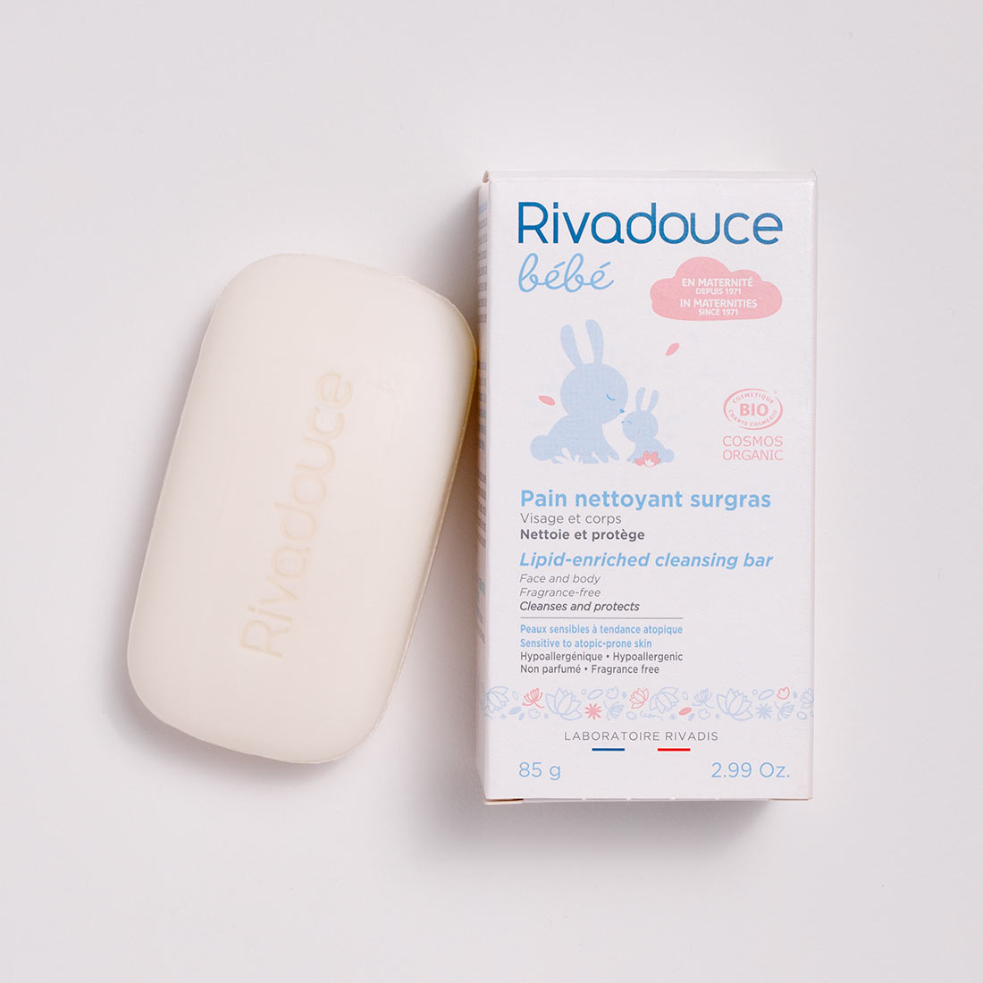 Pain Nettoyant Surgras Bebe Bio 85g Le Bain Rivadouce