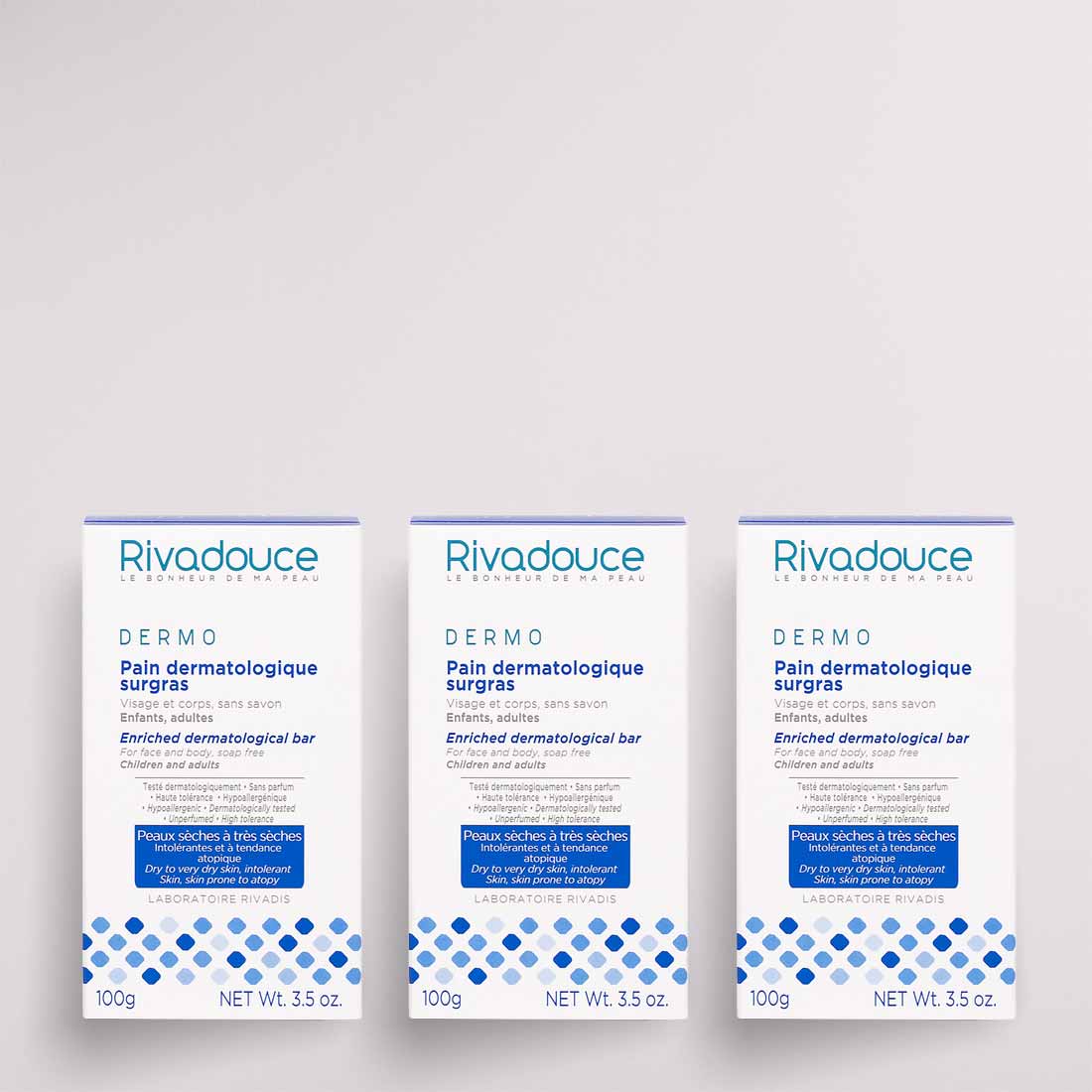 Lot de 3 pains dermatologiques surgras image number null