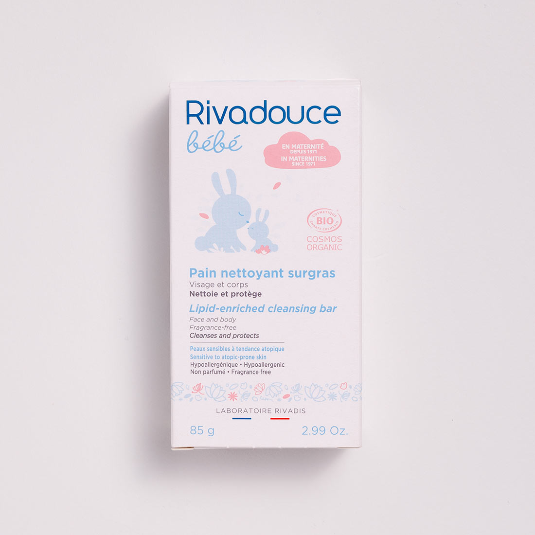 Pain Nettoyant Surgras Bebe Bio 85g Le Bain Rivadouce
