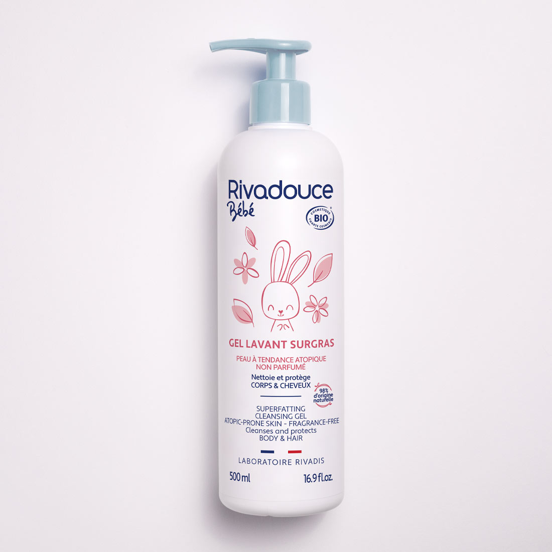 Gel lavant surgras Rivadouce Bébé certifié Bio - 500ml image number null