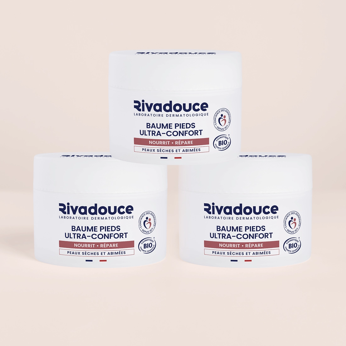 LOT DE 3 BAUMES R&Eacute;PARATEURS PIEDS 75 ML
