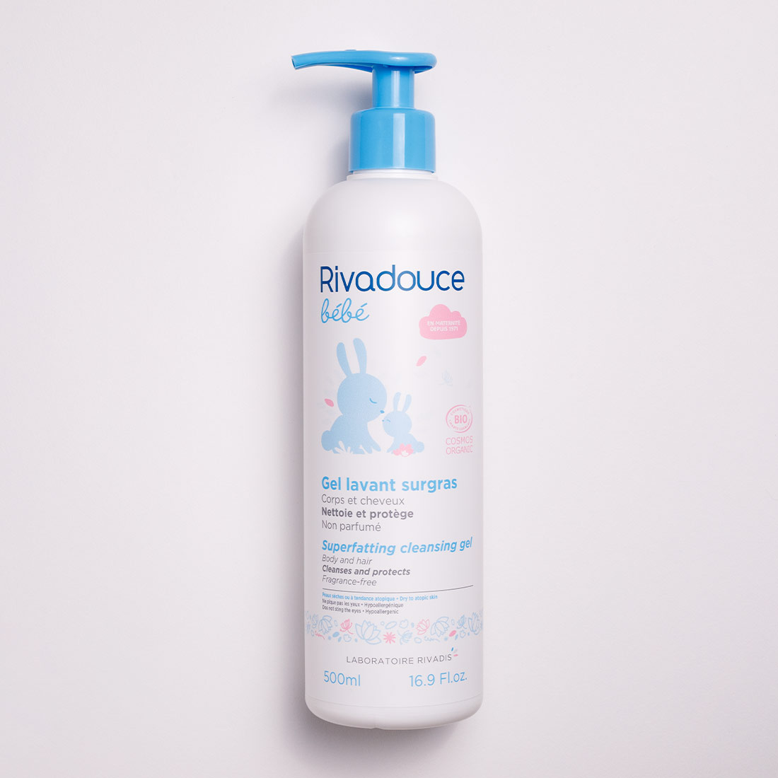 Gel Lavant Surgras Bebe Bio 500ml Le Bain Rivadouce