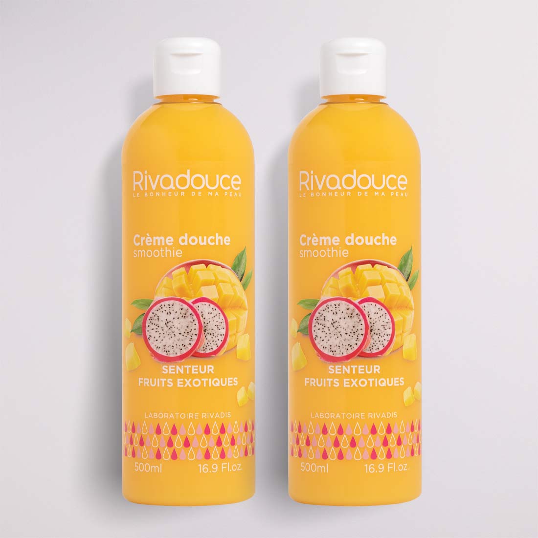 Lot de 2  Crèmes douche smoothie fruits exotiques image number null