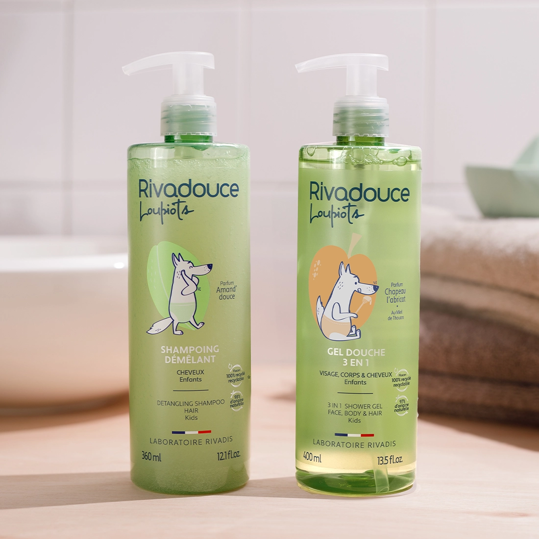 Duo Loupiots - Chapeau l'abricot 400ml Amand'douce 360ml image number null