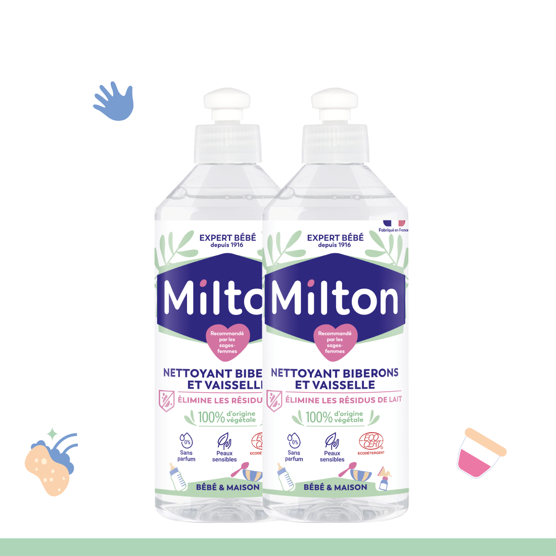 Gel mains désinfectant Milton - 100 ml - Entretien de la maison