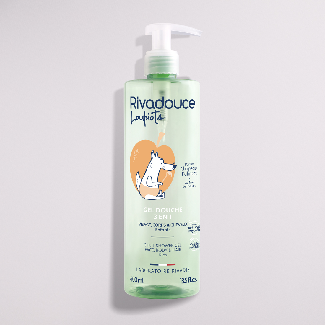 Gel douche 3en1 Loupiots Chapeau l'abricot 400ml image number null