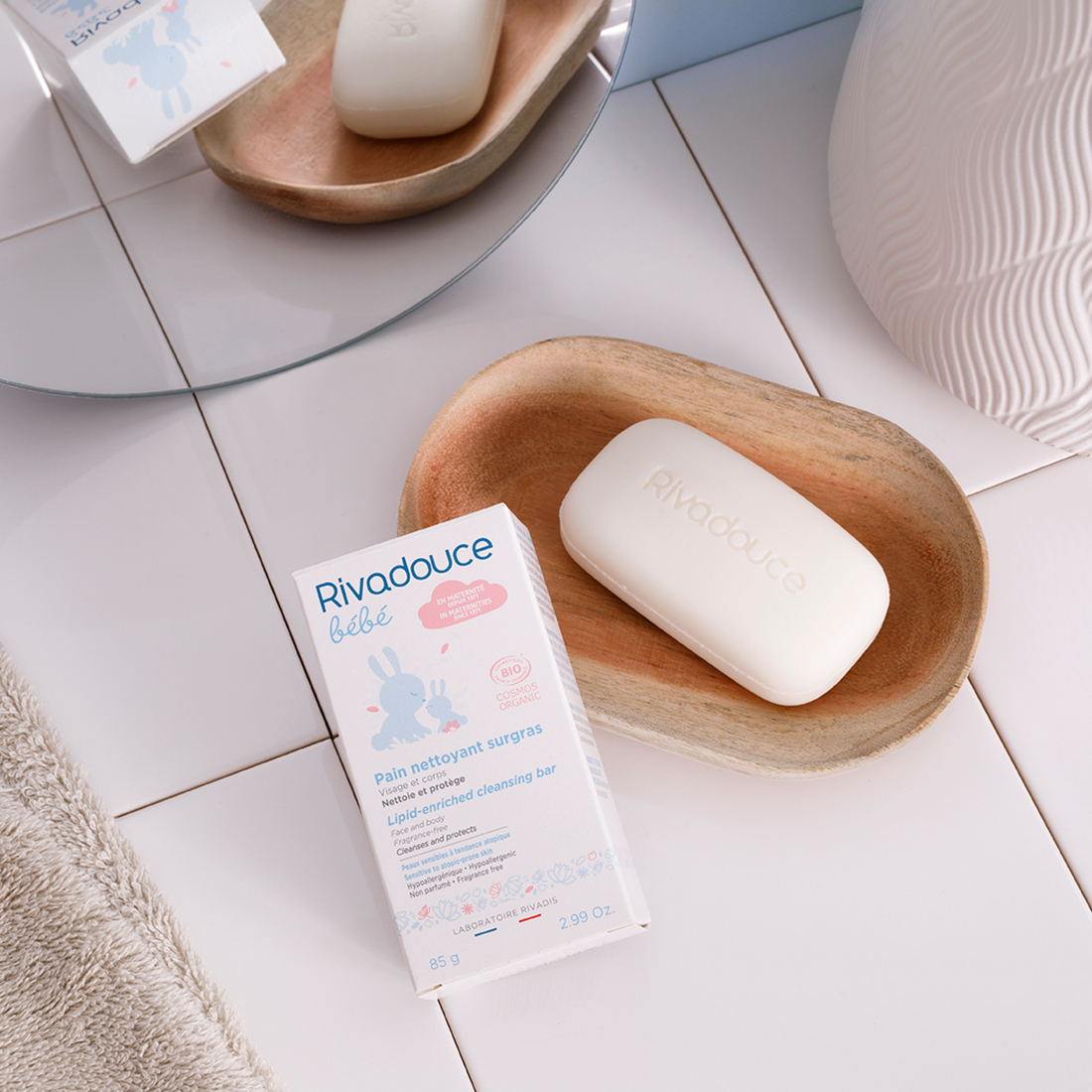 Pain Nettoyant Surgras Bebe Bio 85g Le Bain Rivadouce