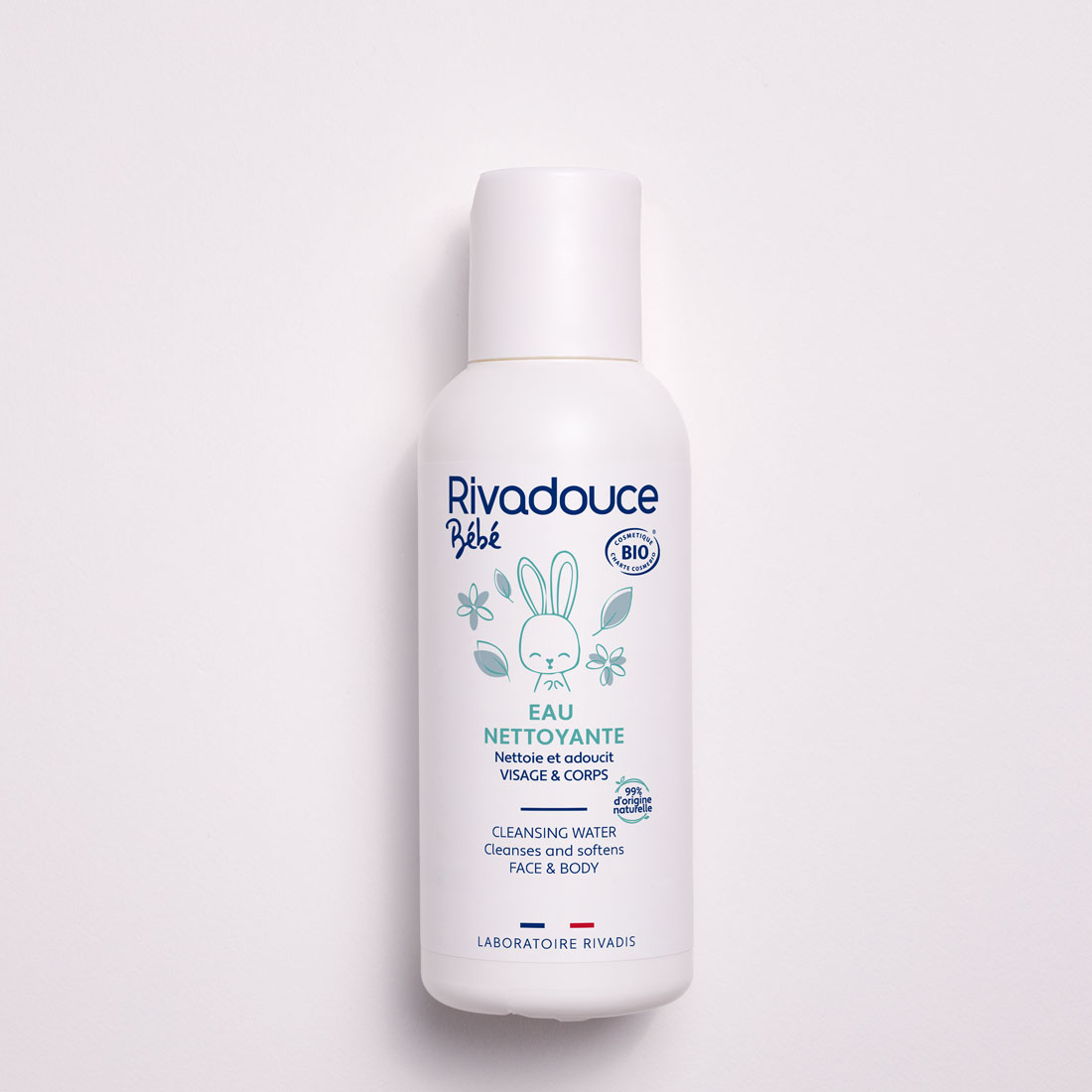 Rivadouce Bébé Eau nettoyante bio - Toilette visage et corps