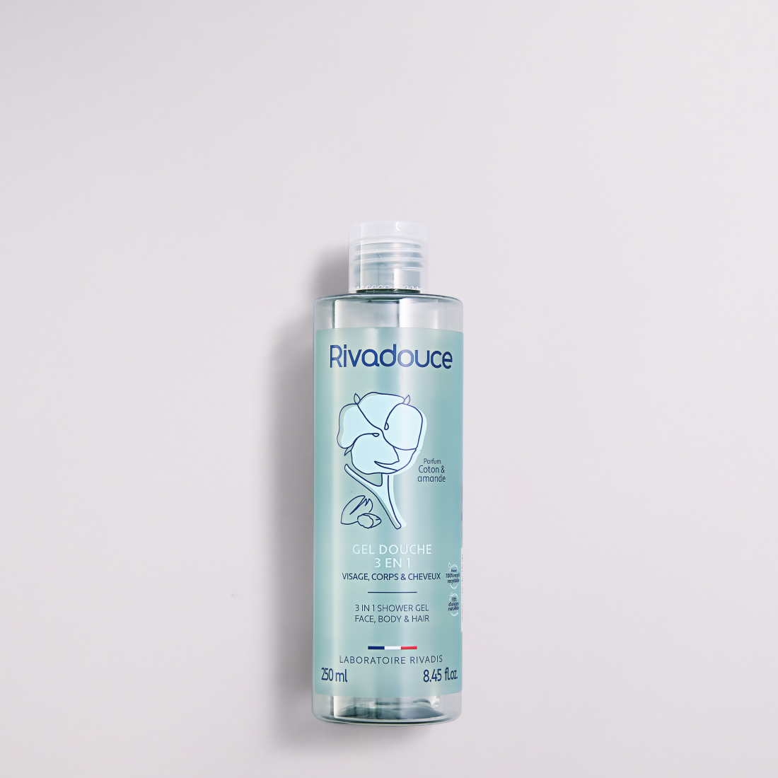 Shampoing douche Coton & Amande 3en1 Rivadouce - 250ml image number null