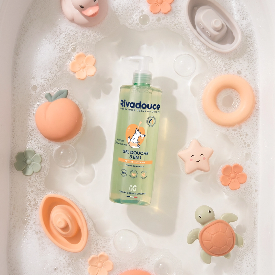 Gel douche 3 en 1 Loupiots Chapeau l'abricot 400ml image number 0
