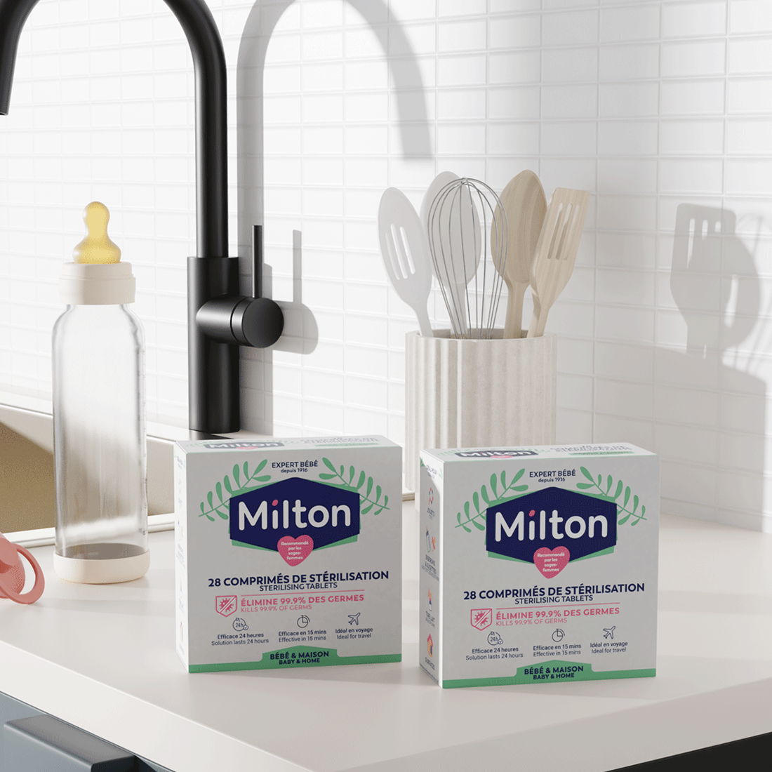 LOT DE 2 BOITES DE COMPRIMÉS DE STÉRILISATION image number 0