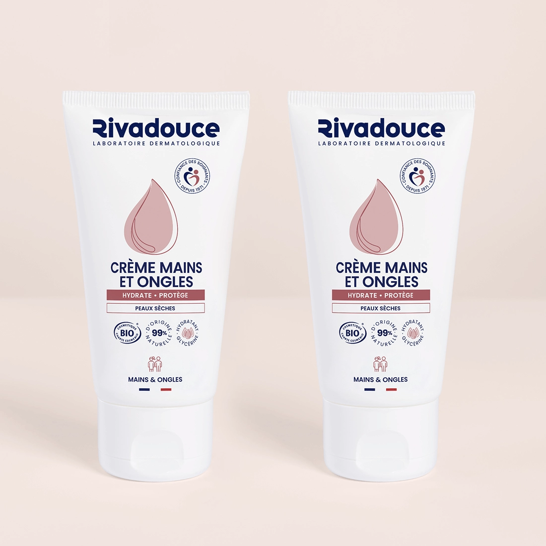 LOT DE 2 CR&Egrave;MES MAINS & ONGLES 75ML