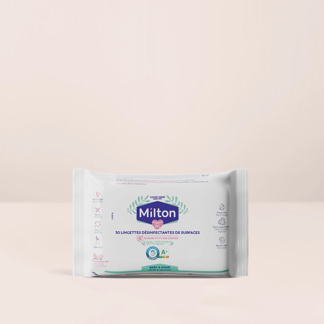 Lingettes désinfectantes de surfaces x30