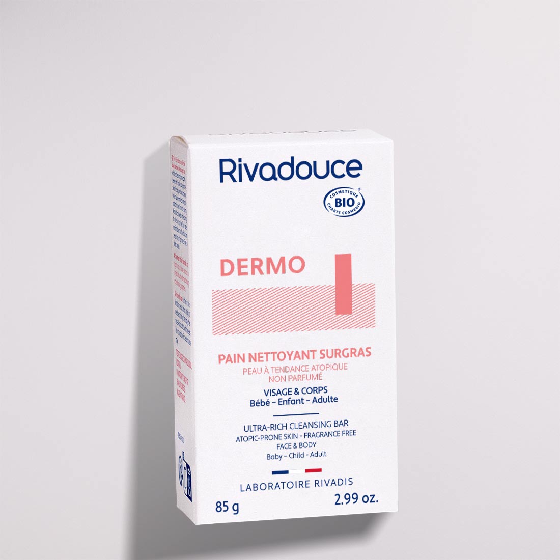 Pain Dermatologique Bio 85 G Famille Rivadouce