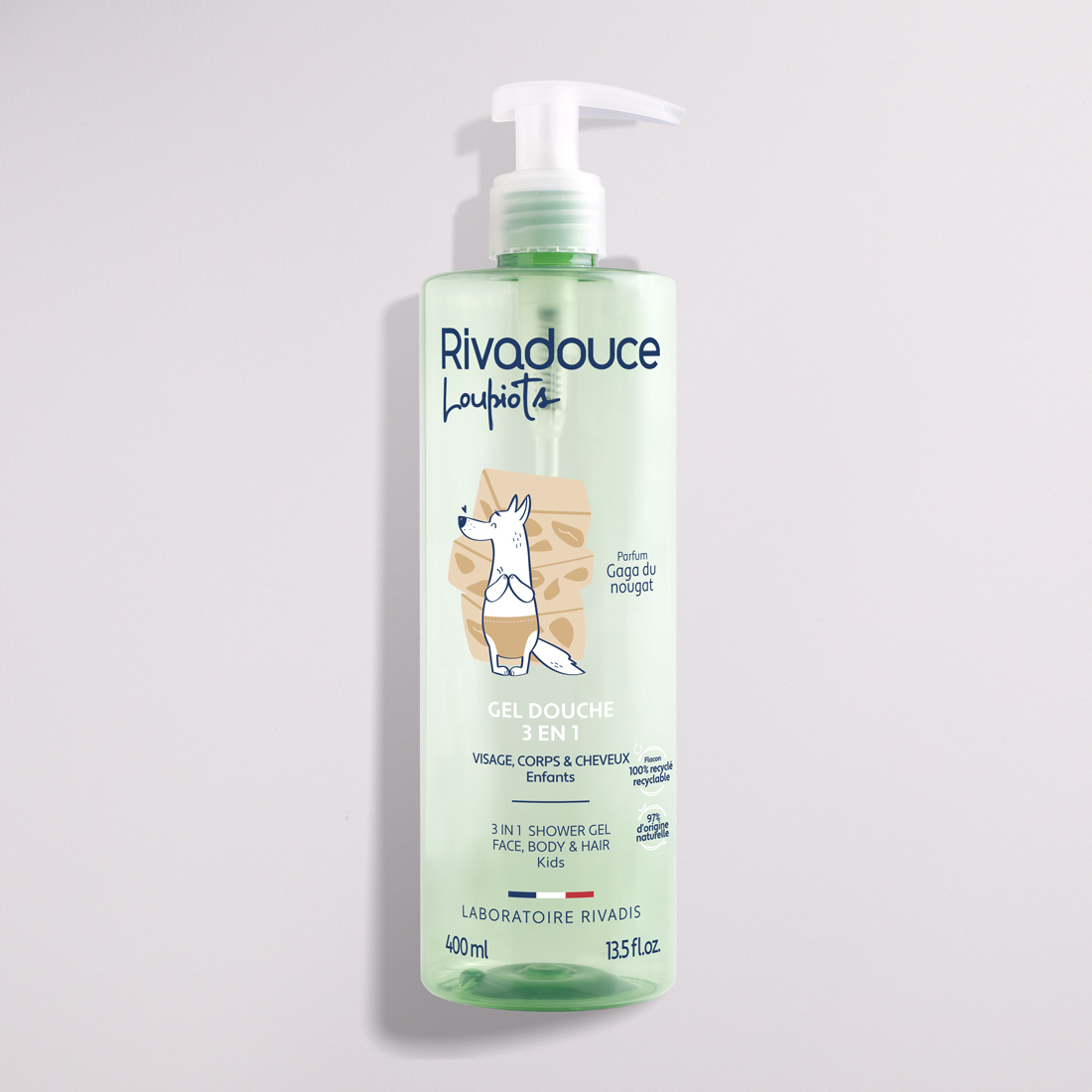 Gel douche 3en1 Loupiots Gaga du nougat 400ml image number null