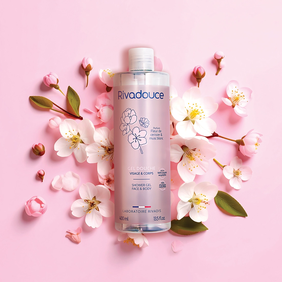 Gel douche Fleur de cerisier & Musc blanc 400ml image number null