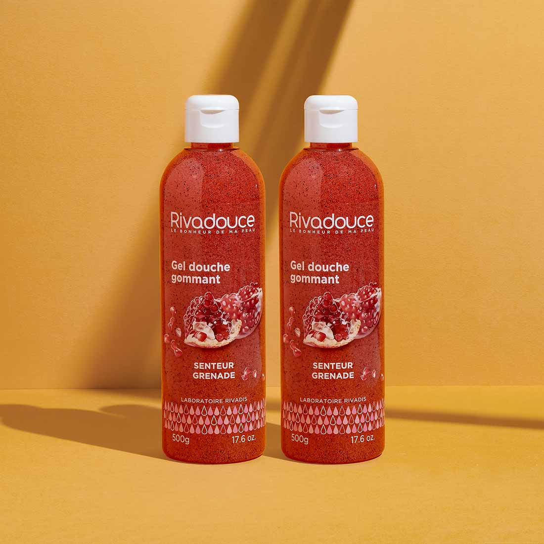Lot de 2 Gels douche gommant senteur grenade 500ml image number 0