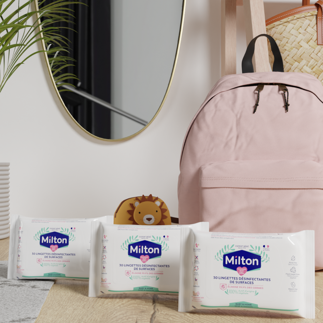 LOT DE 3 LINGETTES DESINF DE SURFACES image number null