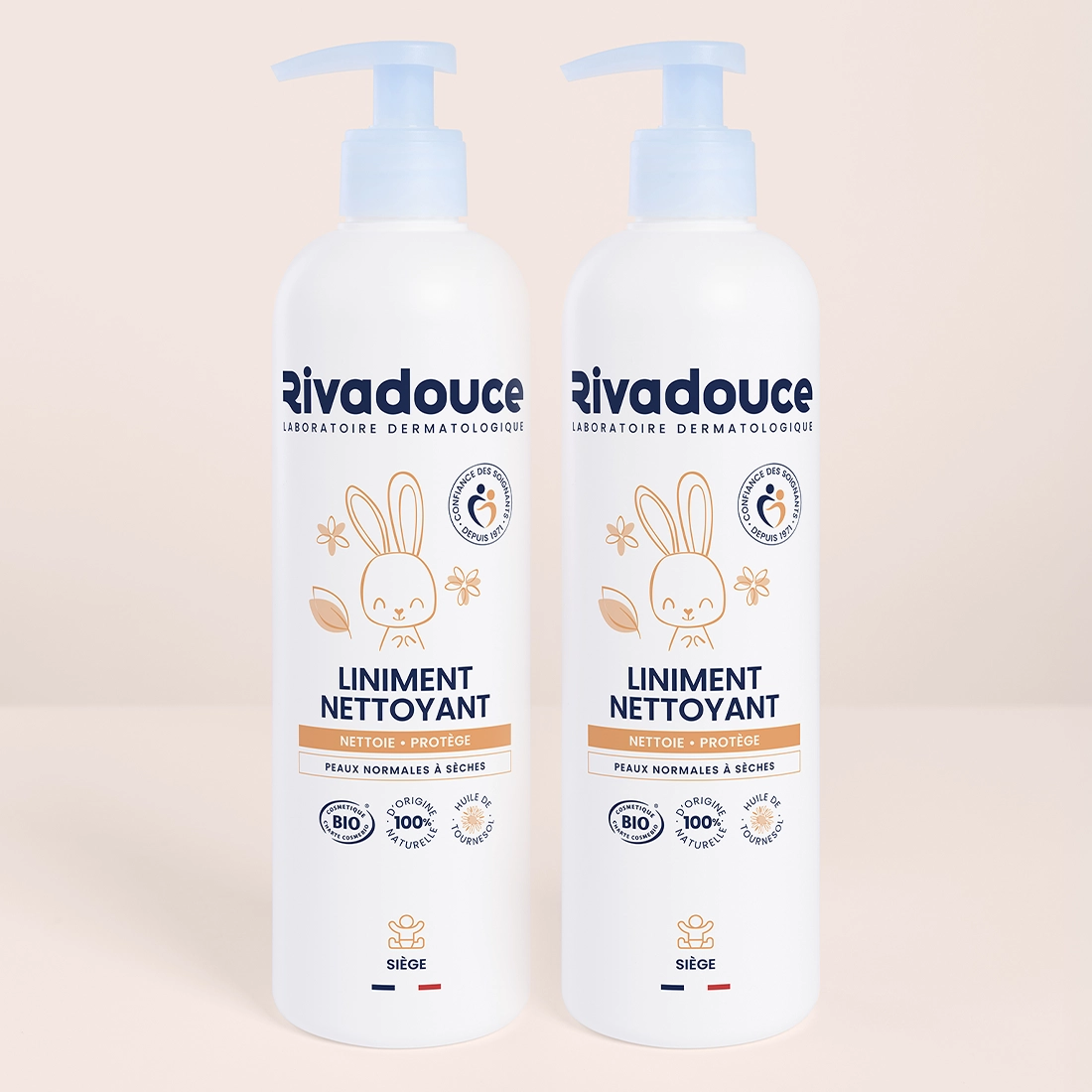 LOT DE 2 LINIMENTS NETTOYANT B&Eacute;B&Eacute; 500ML