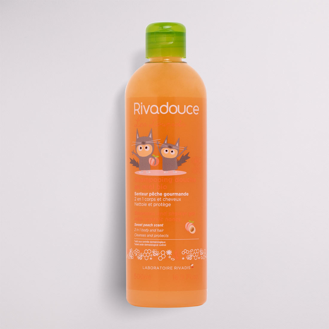 Shampooing douche loupiots miel pêche 500ml image number null