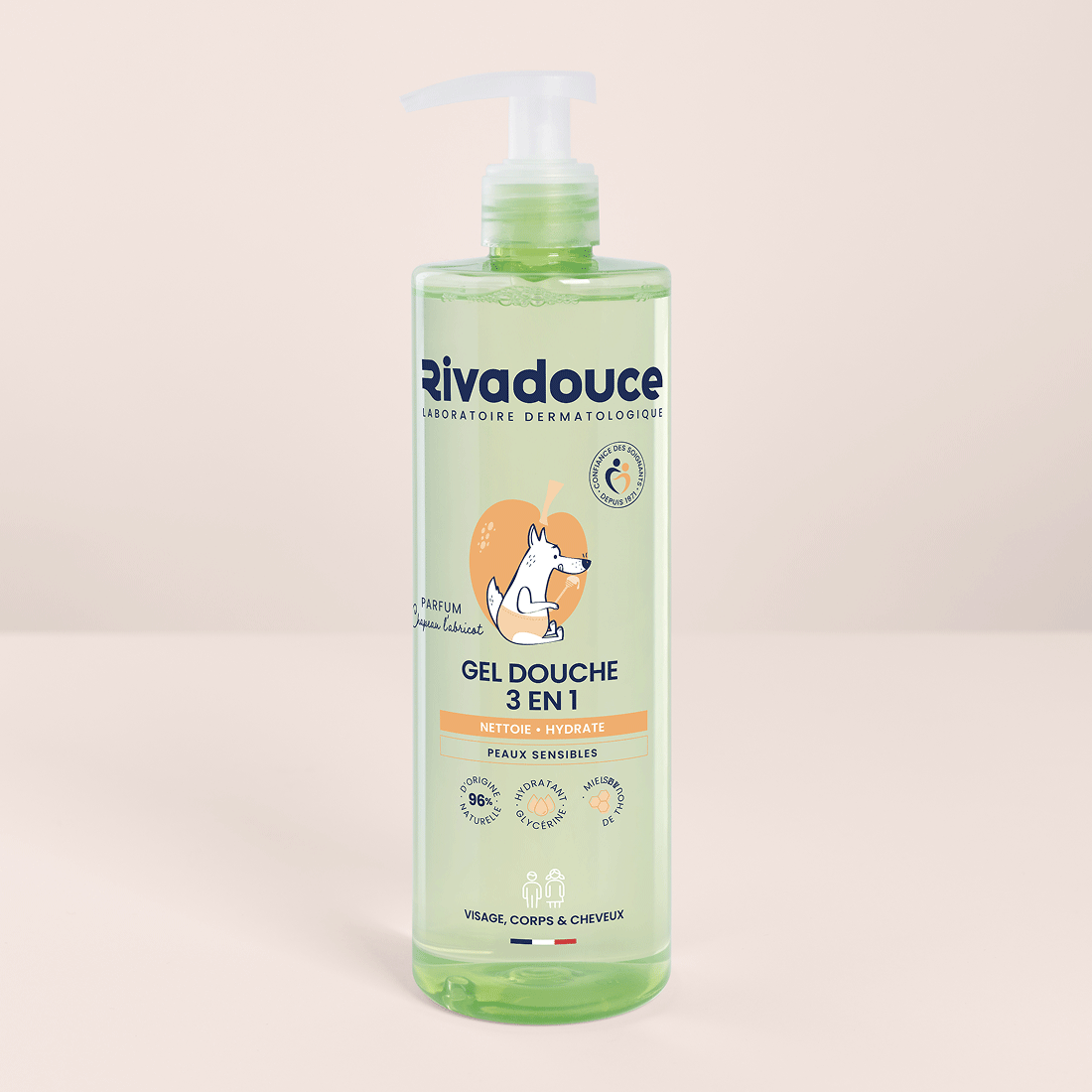 Gel douche 3en1 Loupiots Chapeau l'abricot 400ml