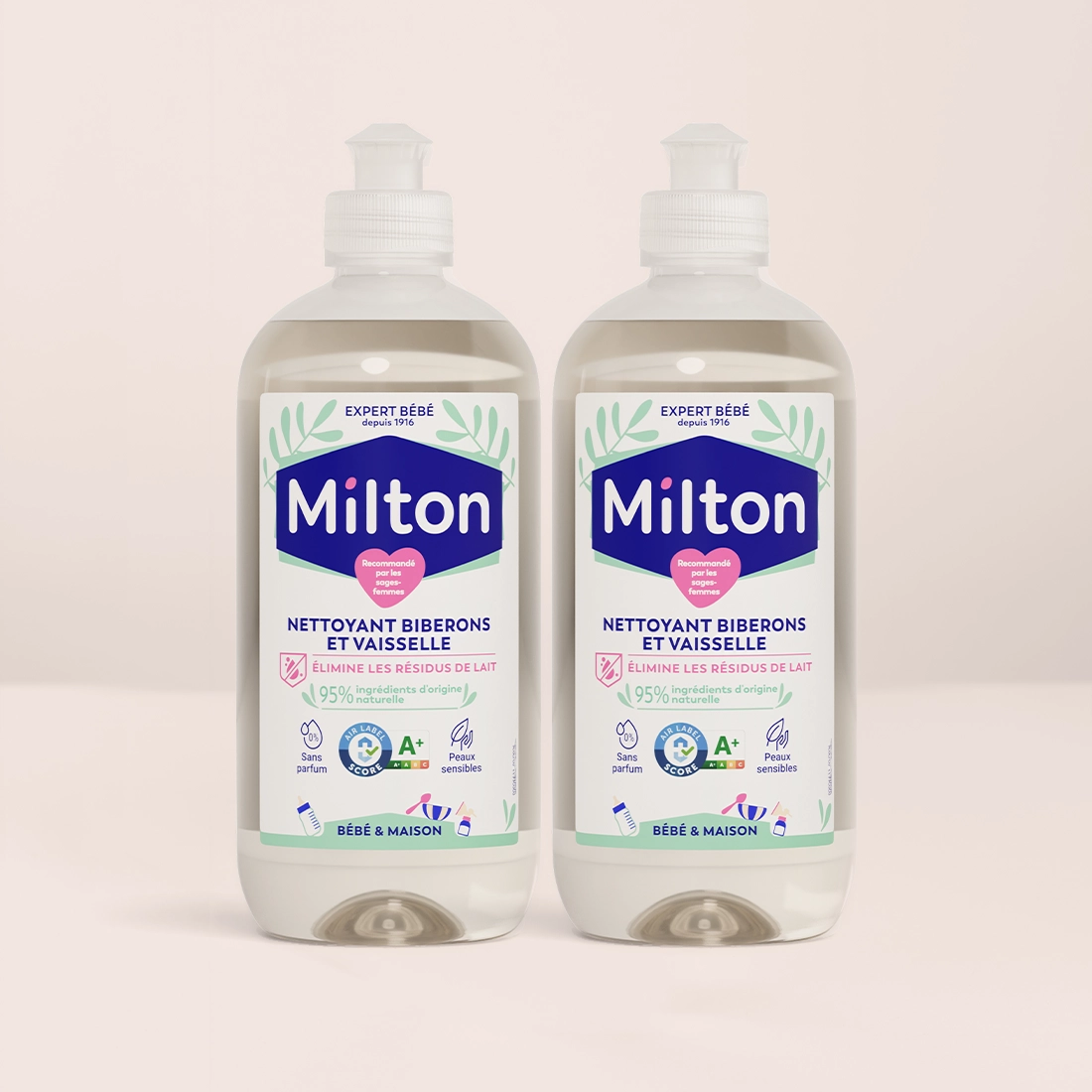 LOT DE 2 NETTOYANTS BIBERONS