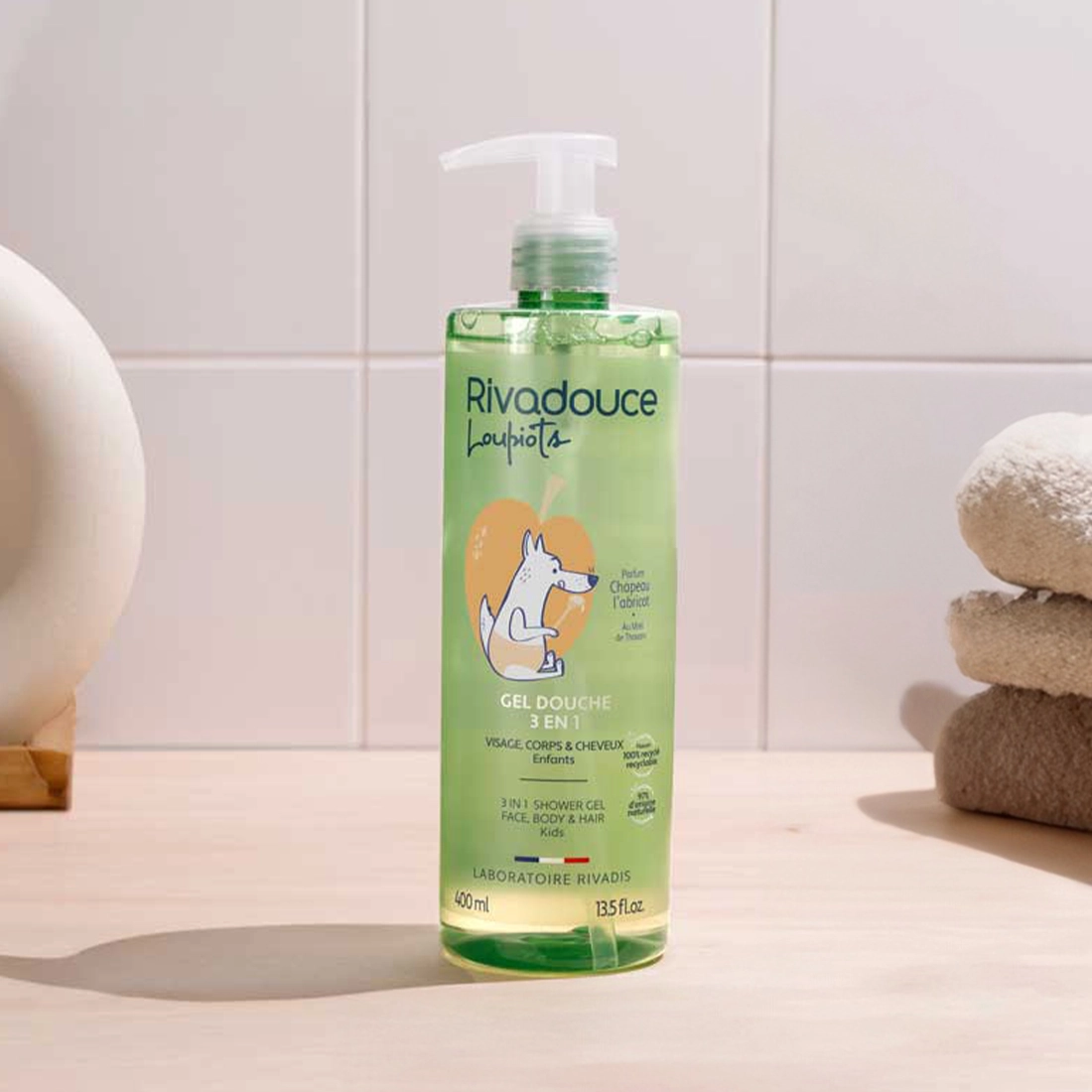 Gel douche 3en1 Loupiots Chapeau l'abricot 400ml image number null